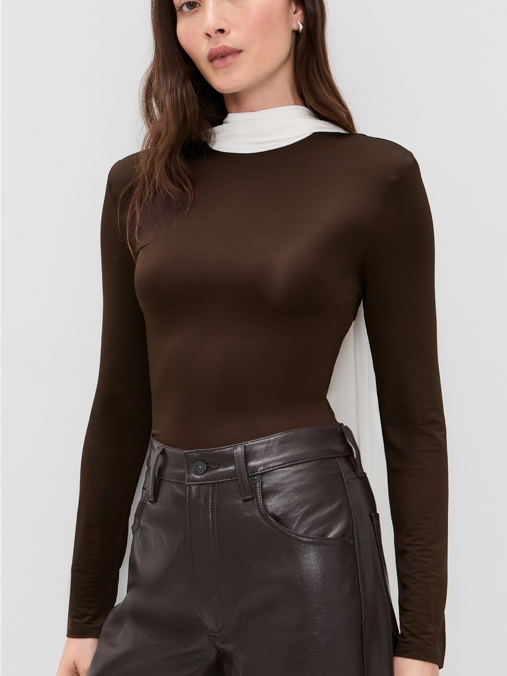 ROTATE Long Sleeve Scarf Top